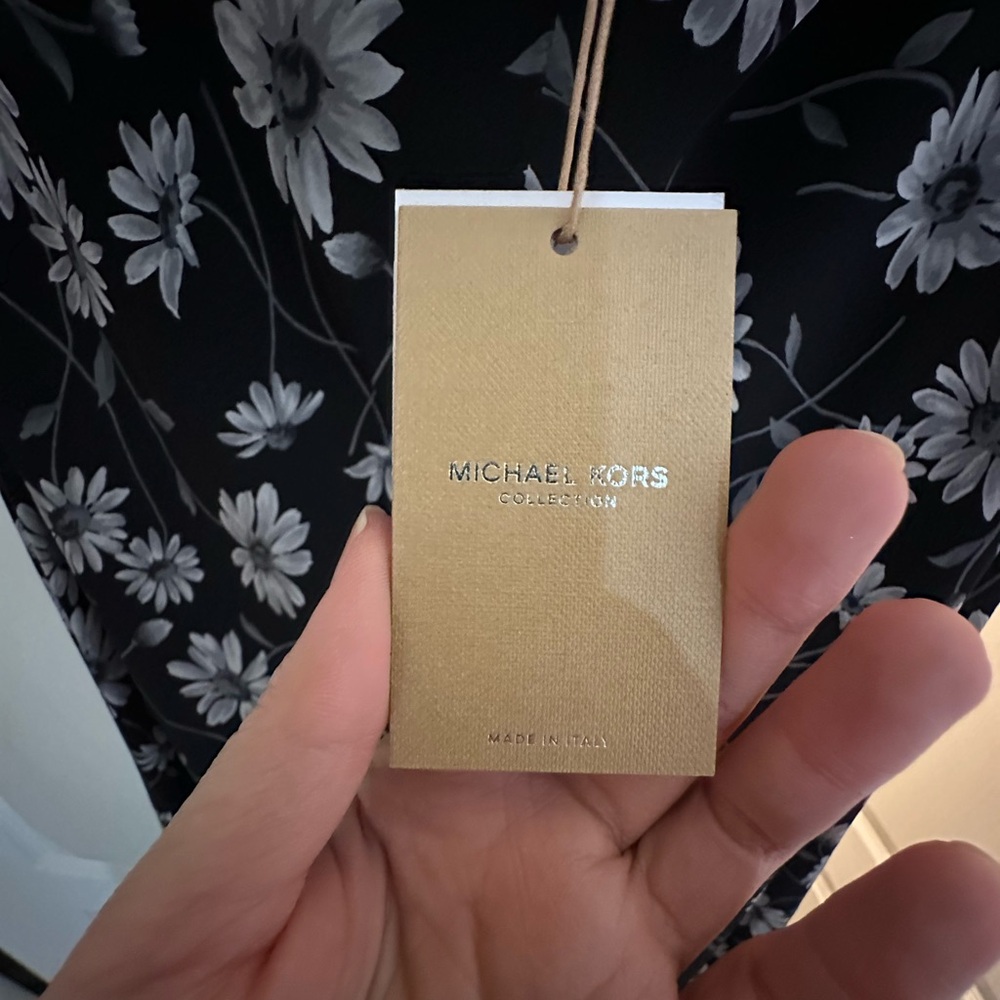 Michael Kors Collection Daisy Silk Crepe De Chine Handkerchief Slip Dress - Picture 8 of 10